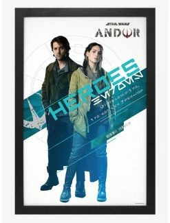 Discount 😉 Star Wars Andor Heroes Framed Wood Wall Art 🌟