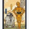 Outlet 🔥 Star Wars Japanese R2 And C-3PO Framed Wood Wall Art 🔔