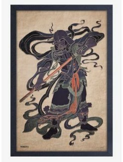 New 🧨 Star Wars Japanese Vader Framed Wood Wall Art 💯