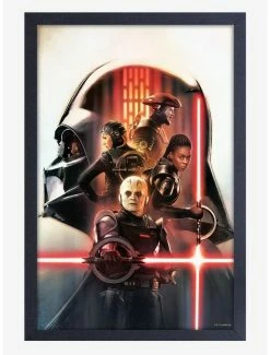 Wholesale 🔔 Star Wars Obi-Wan Vader Group Framed Wood Wall Art 🛒