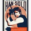 Promo ✨ Star Wars Rock Poster Solo Framed Wood Wall Art 🧨