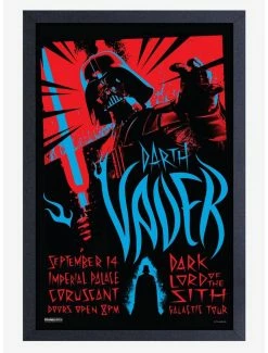Top 10 🤩 Star Wars Rock Poster Vader Framed Wood Wall Art 🛒
