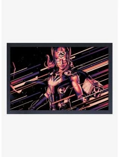 Hot Sale ✨ Marvel Thor Love And Thunder Cosmic Jane Framed Wood Wall Art ⌛