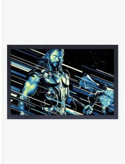 New ✔️ Marvel Thor Love And Thunder Cosmic Thor Framed Wood Wall Art 🔥