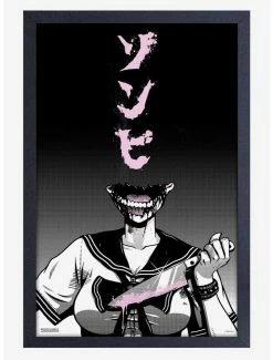 Discount ✨ Zombie Makeout Club Headless Framed Wood Wall Art 😀