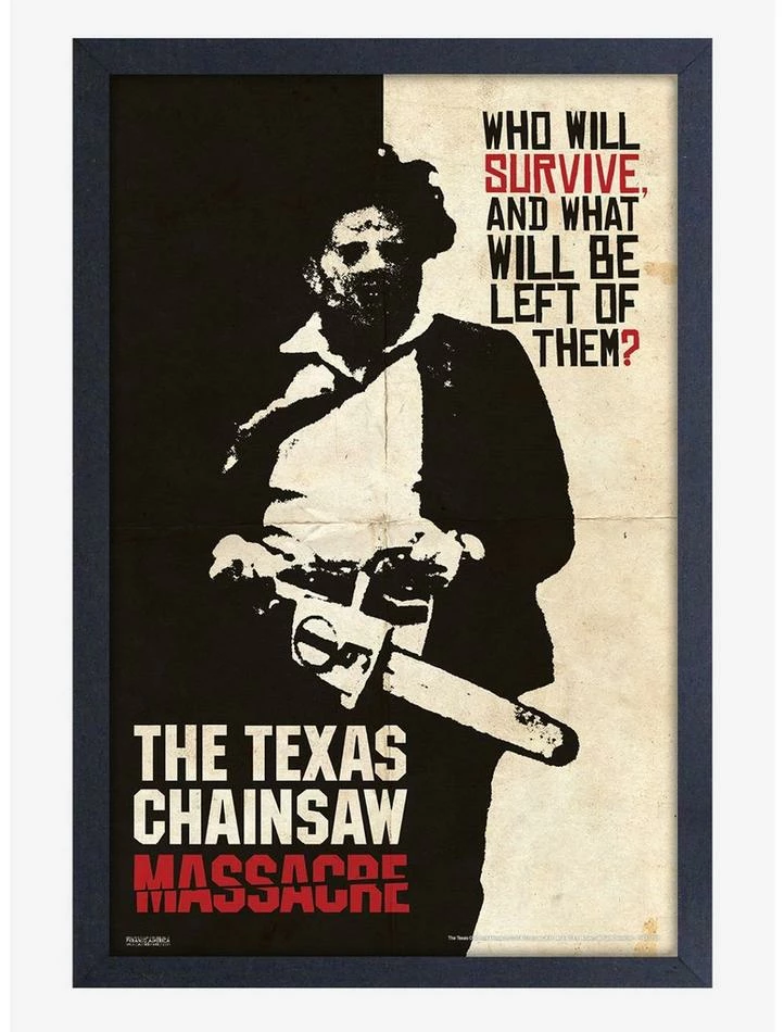Deals ✨ The Texas Chainsaw Massacre Who Will Survive? Framed Wood Wall Art ✨ 1 Deals ✨ The Texas Chainsaw Massacre Who Will Survive? Framed Wood Wall Art ✨