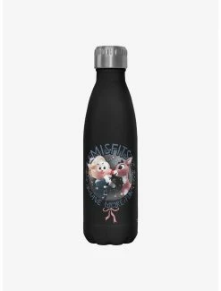 Promo 😍 Rudolph The Red-Nosed Reindeer Misfits Have More Fun Water Bottle 💯