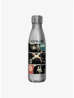Promo 👍 Star Wars Obi Wan vs Darth Vader Battle Sequence Water Bottle 🔔