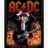 Best deal 😀 AC/DC Rock Or Bust Live Framed Wood Wall Art 😀