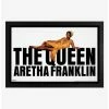 Promo 🌟 Aretha Franklin The Queen Framed Wood Wall Art 🔥