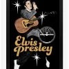 Cheap 🎉 Sun Records Elvis Acoustic Guitar Framed Wood Wall Art 🎉