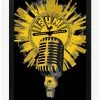 New 👍 Sun Records Microphone Framed Wood Wall Art 🧨