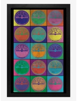 Budget ⭐ Sun Records Pop Art Framed Wood Wall Art 🎉