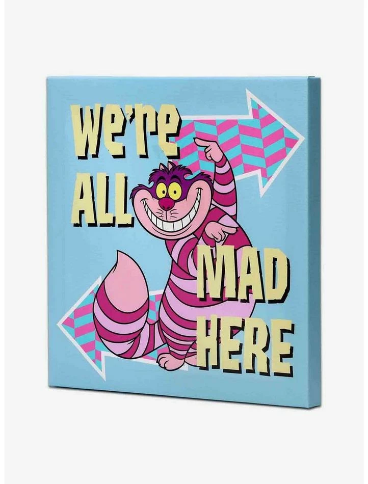 Outlet π€© Disney Alice in Wonderland We're All Mad Here Canvas Wall Decor β 2 Outlet π€© Disney Alice in Wonderland We're All Mad Here Canvas Wall Decor β - Image 2