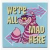 Outlet 🤩 Disney Alice in Wonderland We're All Mad Here Canvas Wall Decor ⭐