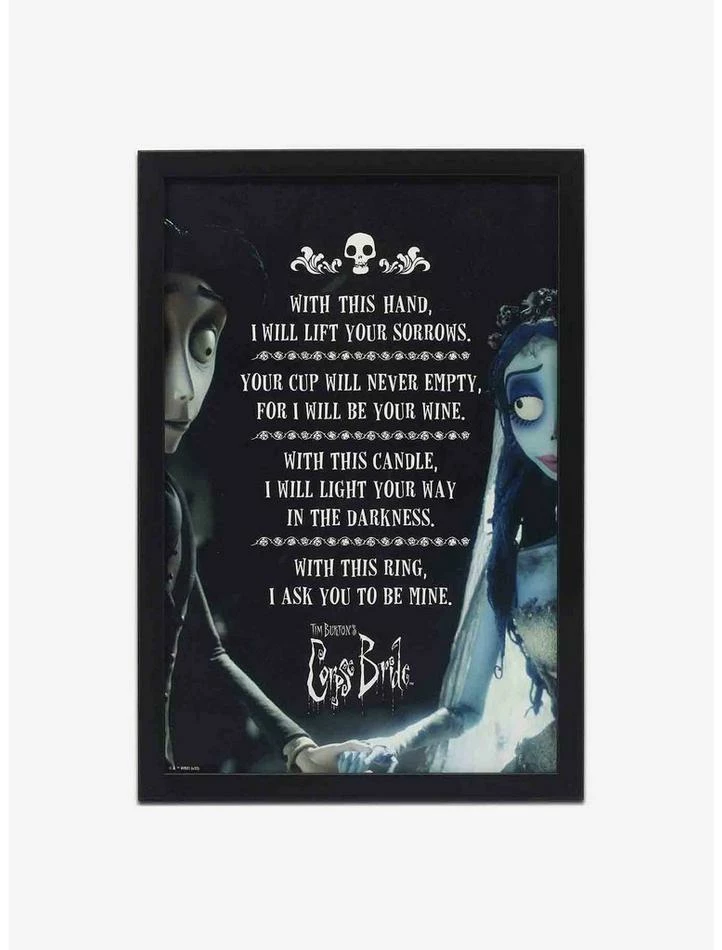 Buy ❤️ Corpse Bride With This Hand Framed Wood Wall Decor 🤩 1 Buy ❤️ Corpse Bride With This Hand Framed Wood Wall Decor 🤩