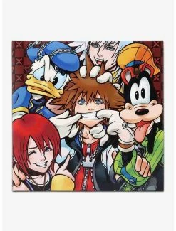 Best Pirce 🔥 Disney Kingdom Hearts Character Collage Canvas Wall Decor 🎁
