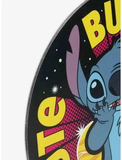 Wholesale 👏 Disney Lilo & Stitch Cute But Weird Round Metal Sign 👍 -Furniture Outlet Store 20171311 av3