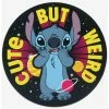 Wholesale 👏 Disney Lilo & Stitch Cute But Weird Round Metal Sign 👍