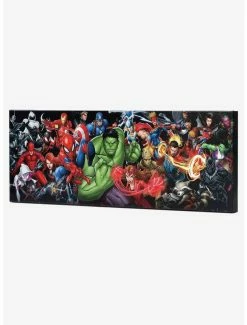 Promo 🛒 Marvel Character Lineup Canvas Wall Decor ⌛ -Furniture Outlet Store 20171323 av1