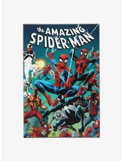 Best Sale 😀 Marvel The Amazing Spider-Man Multiple Spideys Comic Book Cover Canvas Wall Decor ⌛