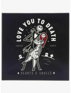 Best deal ⭐ Disney The Nightmare Before 🎁 Christmas Jack & Sally Love You to Death Canvas Wall Decor ⭐