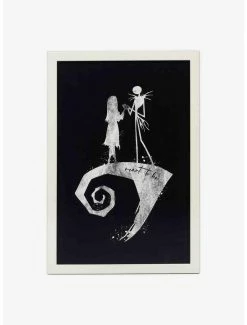 Best Sale 😉 Disney The Nightmare Before 🎄 Christmas Jack & Sally Meant to Be Canvas Wall Decor 🔔