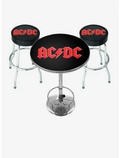 Brand new 👏 Rocksax AC/DC Logo Bar Table and Stool Set 👍