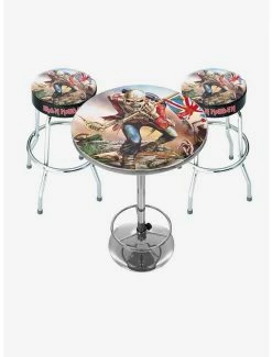Cheap ๐ฏ Rocksax Iron Maiden Trooper Bar Table and Stool Set ๐ฅฐ