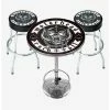 Best Pirce 🧨 Rocksax Motorhead Rock n Roll Bar Table and Stool Set 🤩