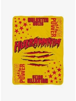Promo ⌛ WWE Hulk Hogan Sleep Squad Throw Blanket x Plush Bundle ❤️ -Furniture Outlet Store 20278703 av4