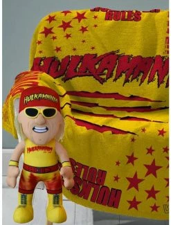 Promo ⌛ WWE Hulk Hogan Sleep Squad Throw Blanket x Plush Bundle ❤️