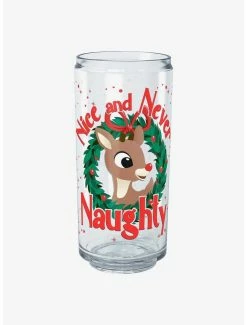 Brand new 🧨 Rudolph The Red-Nosed Reindeer Nice And Never Naughty Can Cup 🥰