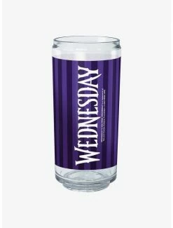 New 🥰 Wednesday Striped Title Can Cup 🌟