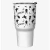 Cheapest 🎁 Wednesday Icons Pattern Travel Mug 🎉