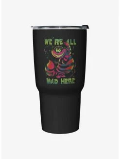 Cheapest 💯 Disney Alice In Wonderland Cheshire We're All Mad Here Travel Mug 🌟