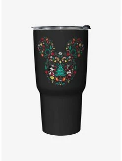 Deals 🤩 Disney Mickey Mouse Holiday Icon Ears Travel Mug 😀