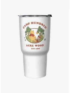 Promo 🤩 Disney Winnie The Pooh Camp Hundred Acre Wood Winnie and Piglet Travel Mug ✨