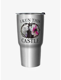 Cheap 🎁 Disney Villains Maleficent I Run This Castle Travel Mug 🎉