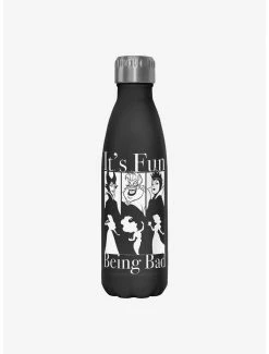 New 🔔 Disney Villains It's Fun Being Bad Water Bottle ⭐