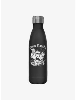 New 🎁 Disney Villains Define Naughty Water Bottle 🌟